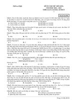 Đề ôn thi thử môn hóa  (460)