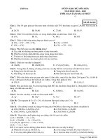 Đề ôn thi thử môn hóa  (953)
