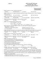 Đề ôn thi thử môn hóa  (961)
