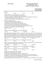 Đề ôn thi thử môn hóa  (273)