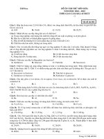 Đề ôn thi thử môn hóa  (941)