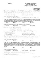 Đề ôn thi thử môn hóa  (963)