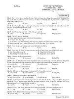 Đề ôn thi thử môn hóa  (580)