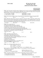 Đề ôn thi thử môn hóa   (591)