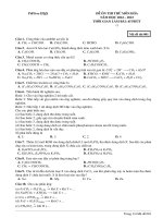 Đề ôn thi thử môn hóa  (27)