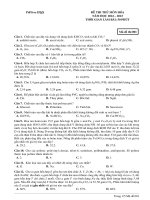 Đề ôn thi thử môn hóa   (709)