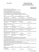 Đề ôn thi thử môn hóa   (812)