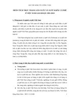 Chuyên đề thực tập  phân tích thực trạng sản xuất và xuất khẩu cà phê ở việt nam