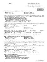 Đề ôn thi thử môn hóa  (947)