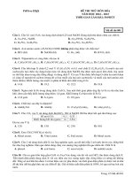 Đề ôn thi thử môn hóa   (675)