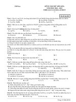 Đề ôn thi thử môn hóa  (693)