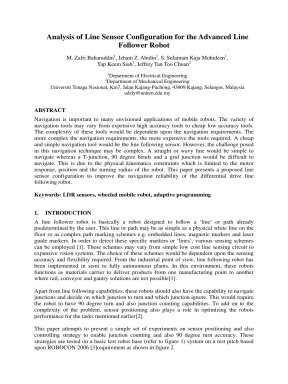 20 analysis of line sensor configuration for the advanced line follower ...