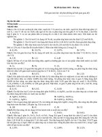 Bộ đề dự đoán 2022 hoá  mã đề 002