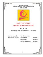 Đồ án tốt nghiệp chuyên ngành cơ điện tử đề tài nghiên cứu, thiết kế rô bốt scara 3 bậc tự do