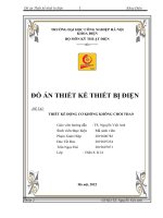 Đồ án thiết kế thiết bị điện đề tài thiết kế động cơ không không chổi than