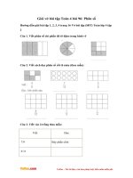 Giải vở bài tập Toán 4 bài 96: Phân số