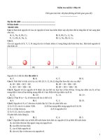 Kiếm tra cuối kì hoá 10   đề 050