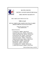 Tiểu luận đề tài chiến lược chuỗi cung ứng của điện thoại samsung galaxy s22 ultra