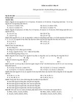 Kiếm tra cuối kì hoá 10   đề 004