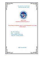 Tiểu luận phong cách lãnh đạo, quản lý và sự ảnh hưởng đến việc xây dựng văn hóa công sở