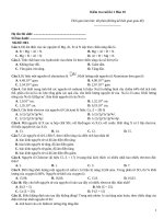 Kiếm tra cuối kì hoá 10   đề 003