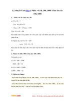 Lý thuyết Nhân với 10, 100, 1000. Chia cho 10, 100, 1000