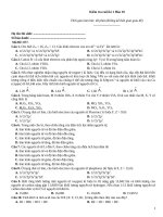 Kiếm tra cuối kì hoá 10   đề 077