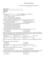 Kiếm tra cuối kì hoá 10   đề 001