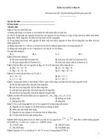 Kiếm tra cuối kì hoá 10   đề 002