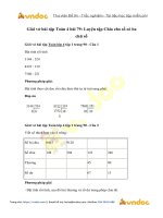 Giải vở bài tập Toán 4 bài 79: Luyện tập Chia cho số có ba chữ số