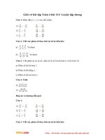 Giải vở bài tập Toán 4 bài 111: Luyện tập chung