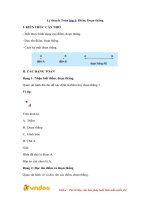 Lý thuyết Toán lớp 1: Điểm. Đoạn thẳng