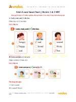 Giải i-Learn Smart Start 2 Review 1 & 2 SBT