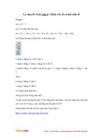 Lý thuyết Nhân với số có hai chữ số