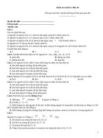 Kiếm tra cuối kì hoá 10   đề 126