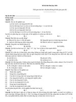 Đề thi hoá học 2021   đề 175