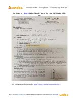 Đề thi học kì 1 Toán 9 Phòng GD&ĐT huyện Gia Lâm, Hà Nội năm 2020 - 2021