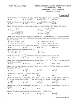 Đề ôn khảo sát chất lượng thptqg môn toán  (550)