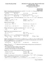 Đề ôn khảo sát chất lượng thptqg môn toán  (598)