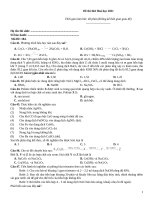 Đề thi hoá học 2021   đề 184