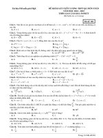 Đề ôn khảo sát chất lượng thptqg môn toán  (684)