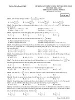 Đề ôn khảo sát chất lượng thptqg môn toán  (648)