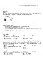 Đề thi hoá học 2021   đề 130
