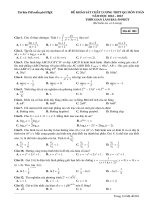 Đề ôn khảo sát chất lượng thptqg môn toán  (501)