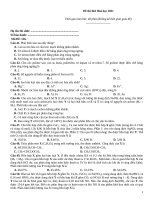 Đề thi hoá học 2021   đề 126