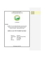 Luận văn thạc sĩ nghiên cứu đặc điểm cấu trúc sinh khối của rừng vầu đắng (indosasa angustata mc  clure) thuần loài tại xã ngọc phái   huyện chợ đồn   tỉnh bắc kạn