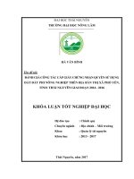 Luận văn đánh giá công tác cấp giấy chứng nhận quyền sử dụng đất đất phi nông nghiệp trên địa bàn thị xã phổ yên   tỉnh thái nguyên giai đoạn 2014   2016