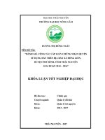 Luận văn đánh giá công tác cấp giấy chứng nhận quyền sử dụng đất trên địa bàn xã đồng liên giai đoạn 2014   2016