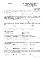 Đề luyện thi thpt môn toán  (893)