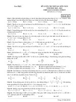 Đề luyện thi thpt môn toán  (596)